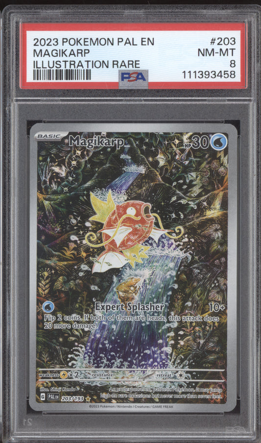 Magikarp 2023 Pokemon Paldea Evolved Illustration Rare 203/193 PSA 8