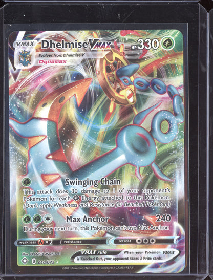 Dhelmise VMAX 2021 Pokemon Shining Fates Holo Rare VMAX 010/072