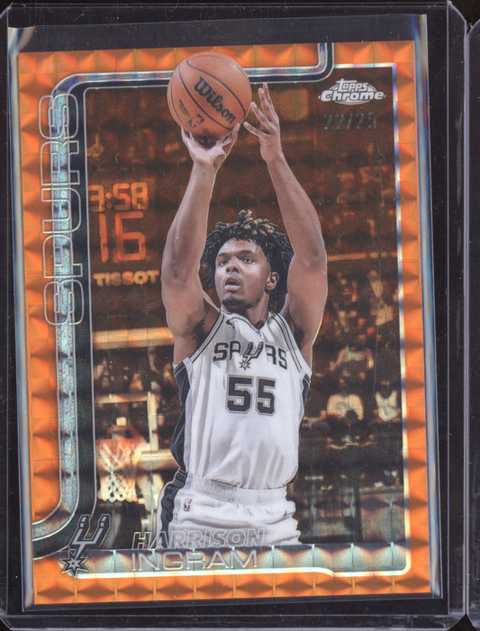 Harrison Ingram 2025 Topps Chrome Orange Geometric 22/25