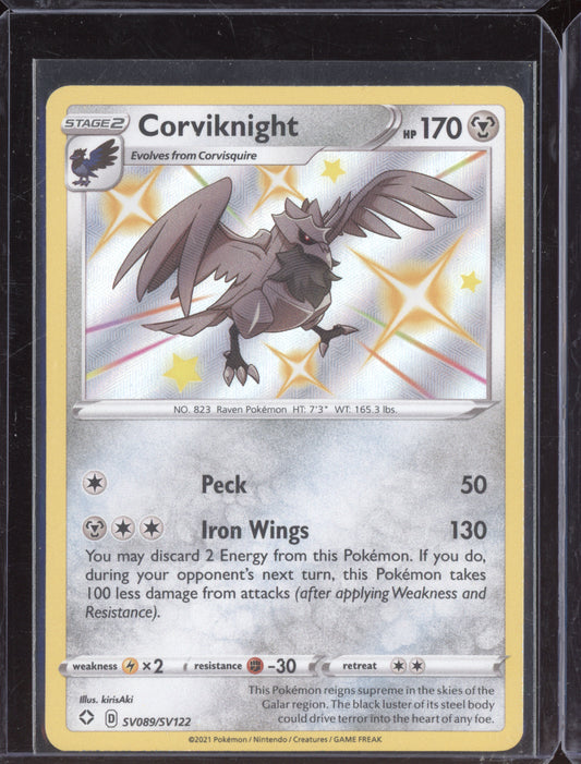 Corviknight 2021 Pokemon Shining Fates Shiny Rare SV089/SV122