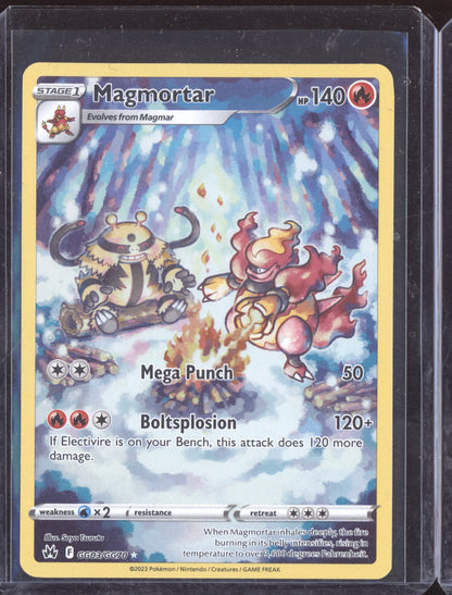 Magmortar Pokemon Crown Zenith CRZ 2023 Trainer Gallery Holo Rare GG03/GG70