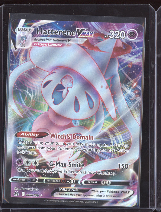 Hatterene VMAX 2023 Pokemon Crown Zenith Holo Rare VMAX 066/159