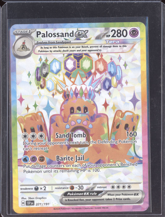 Palossand ex 2024 Pokemon Surging Sparks Ultra Rare 221/191
