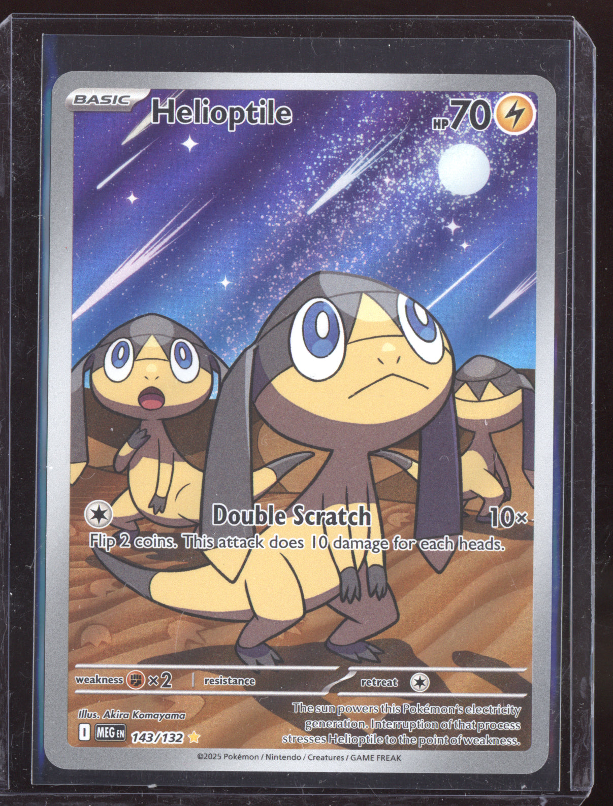 Helioptile 2025 Pokemon Mega Evolution Illustration Rare 143/132