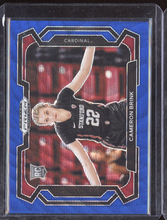 Cameron Brink 2024 Panini Prizm Draft Variation Blue Wave RC 161/249