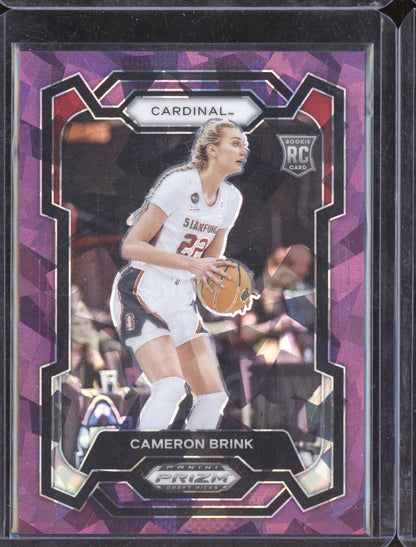 Cameron Brink 2024 Panini Prizm Draft Purple Ice RC 113/149