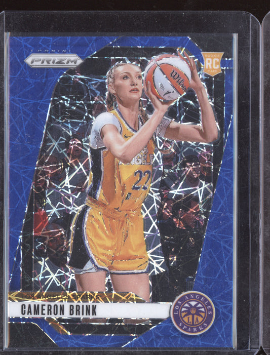 Cameron Brink 2024 Panini Prizm WNBA Blue Velocity RC