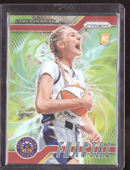 Cameron Brink 2024 Panini Prizm WNBA Fractal Red RC 24/99
