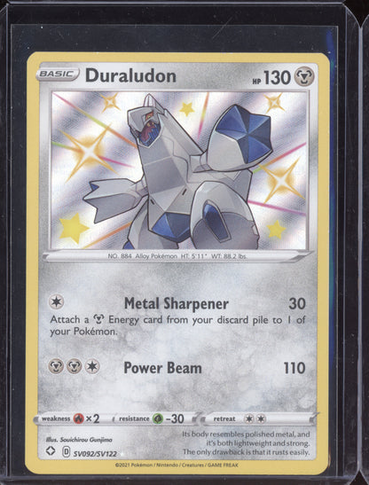 Duraludon 2021 Pokemon Shining Fates Shiny Rare SV092/SV122