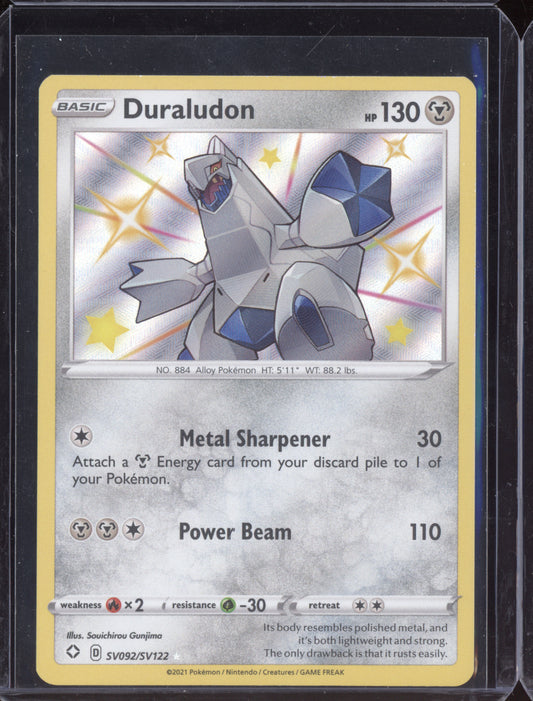 Duraludon 2021 Pokemon Shining Fates Shiny Rare SV092/SV122