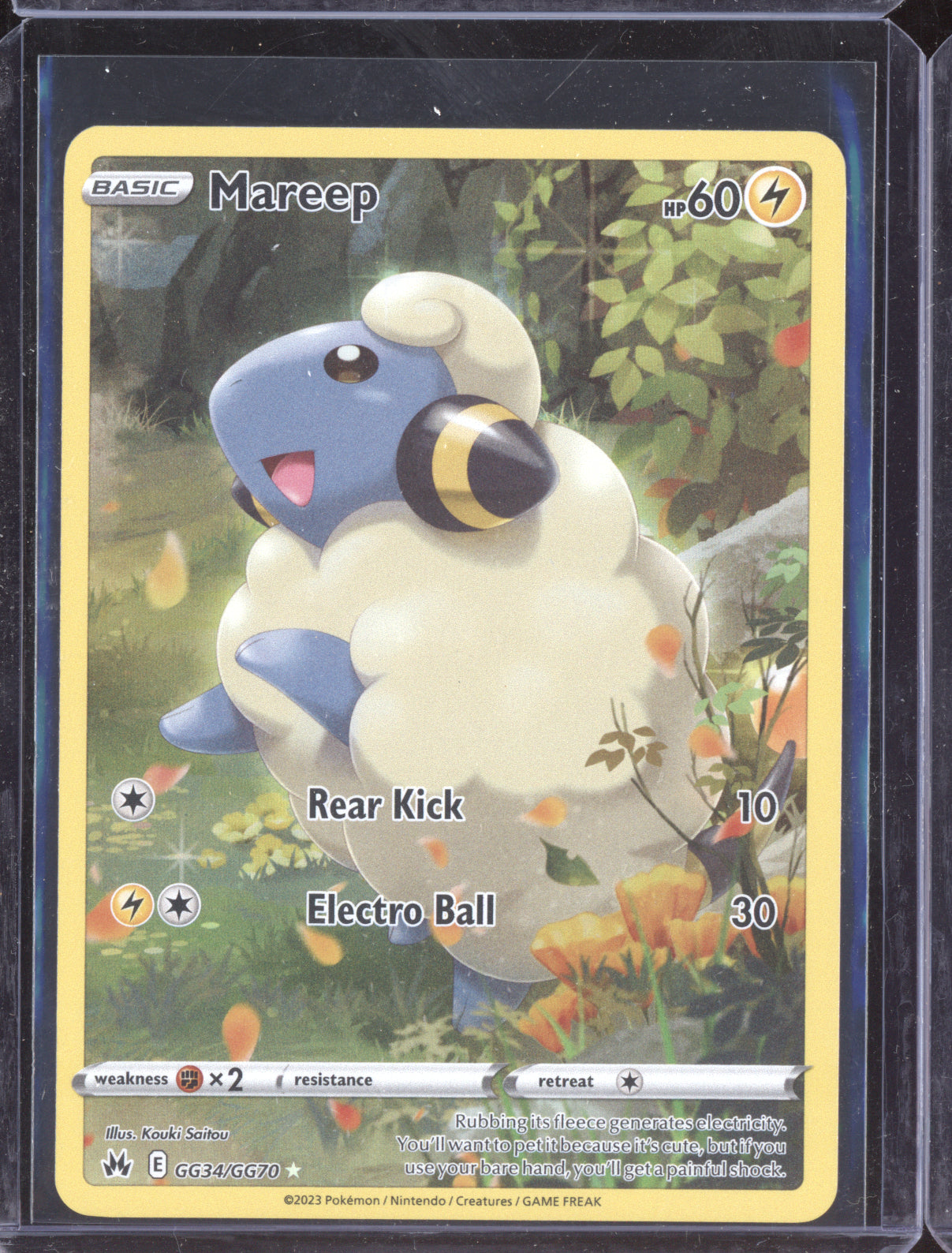 Mareep Pokemon Crown Zenith CRZ 2023 Trainer Gallery Holo Rare GG34/GG70