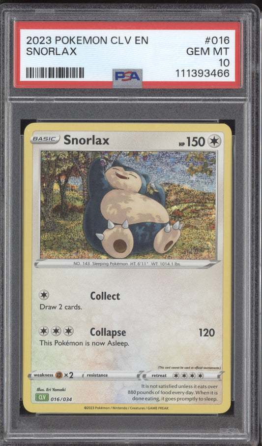 Snorlax 2023 Pokemon Classic Collection 016/034 PSA 10
