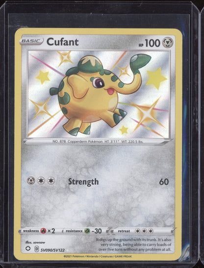 Cufant 2021 Pokemon Shining Fates Shiny Rare SV090/SV122