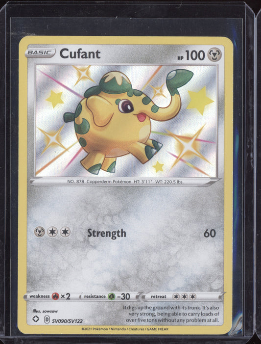 Cufant 2021 Pokemon Shining Fates Shiny Rare SV090/SV122
