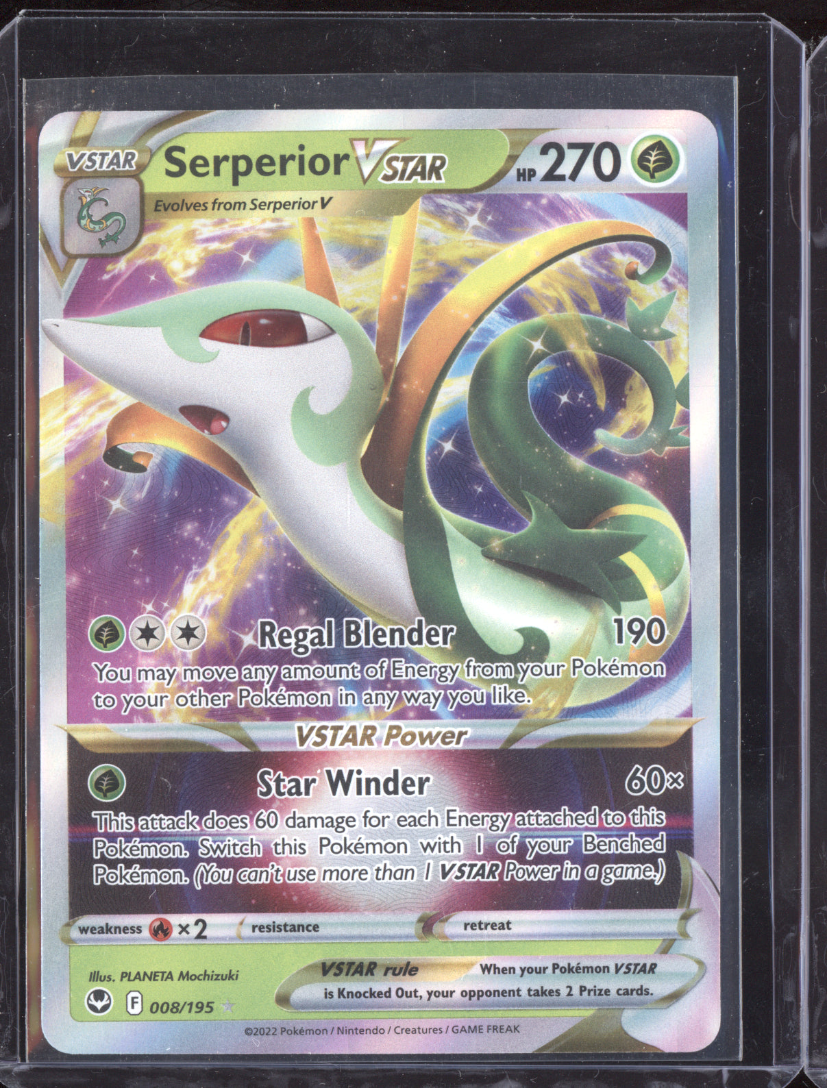 Serperior VSTAR 2022 Pokemon Silver Tempest Holo Rare VSTAR 008/195