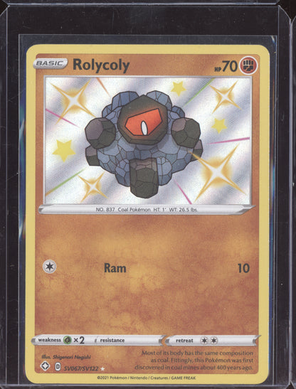 Rolycoly 2021 Pokemon Shining Fates Shiny Rare SV067/SV122