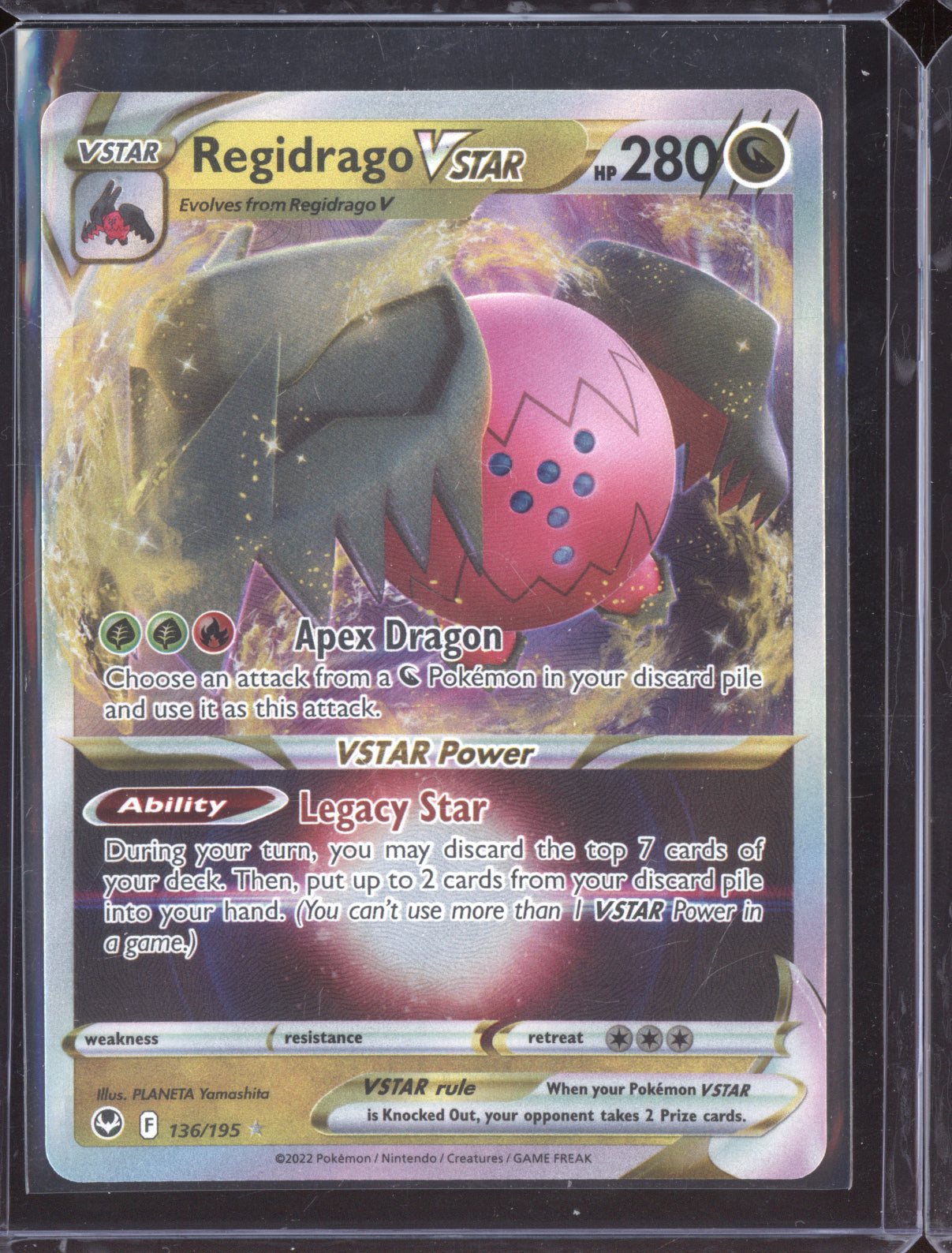 Regidrago VSTAR 2022 Pokemon Silver Tempest Holo Rare VSTAR 136/195