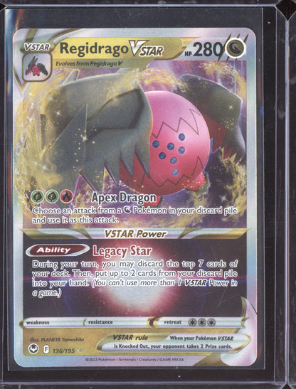 Regidrago VSTAR 2022 Pokemon Silver Tempest Holo Rare VSTAR 136/195
