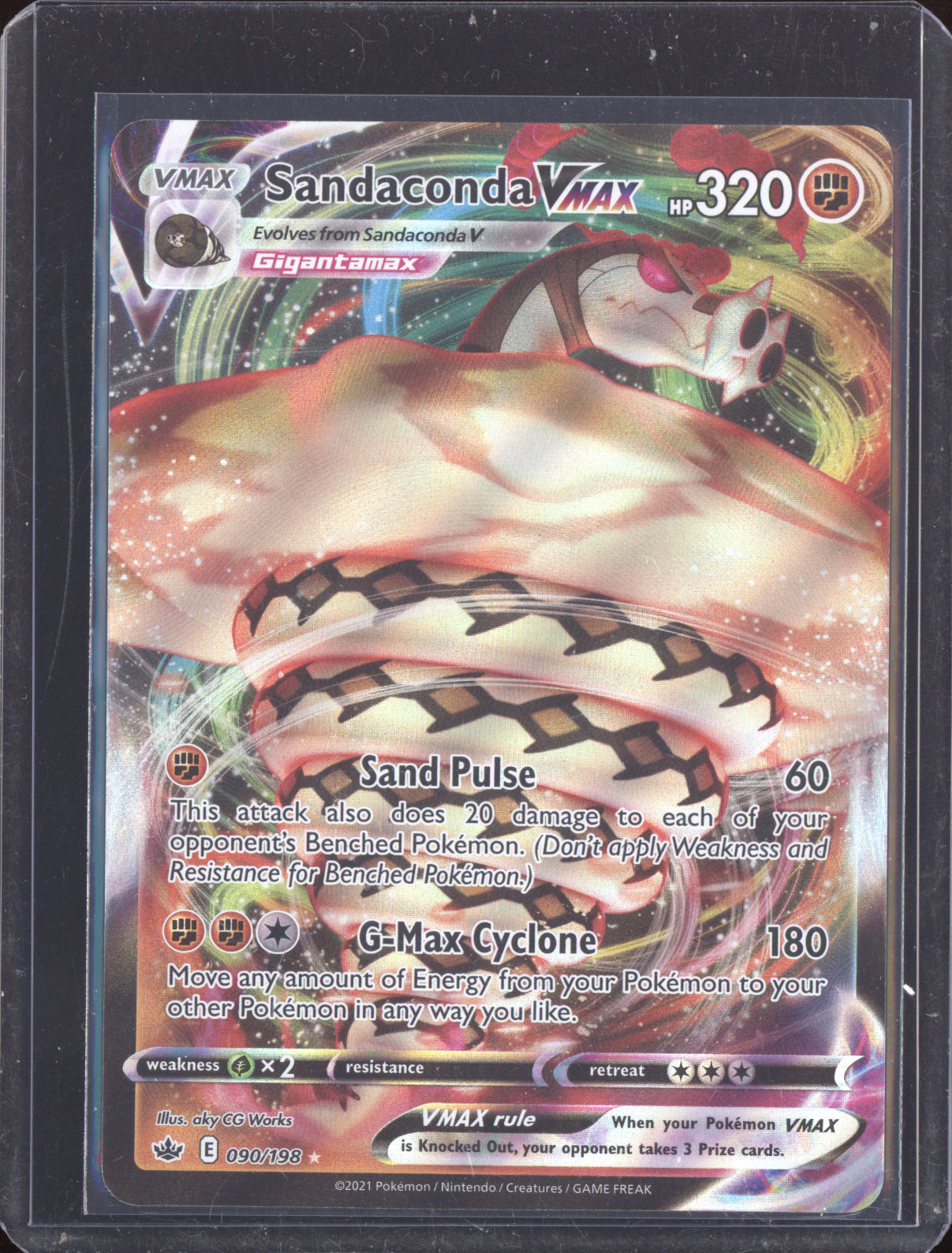Sandaconda VMAX 2021 Pokemon Chilling Reign 090/198