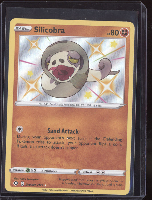 Silicobra 2021 Pokemon Shining Fates Shiny Rare SV070/SV122