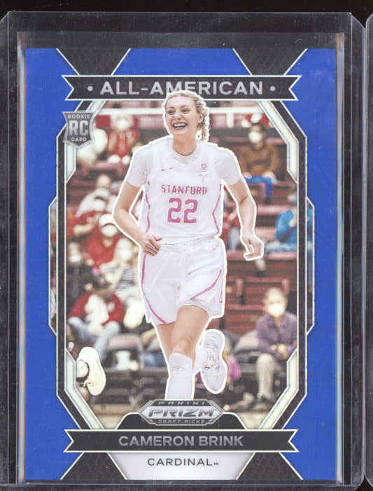 Cameron Brink 2024 Panini Prizm Draft All-American Blue RC 126/199