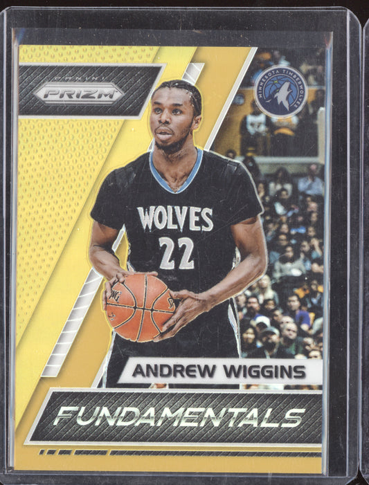 Andrew Wiggins 2017-18 Panini Prizm Fundamentals Gold 7/10