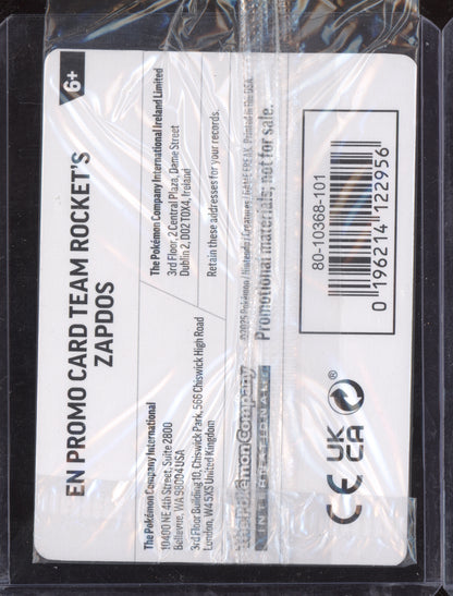 Team Rocket's Zapdos Pokemon Destined Rivals DRI 2025 EB Games 070/182