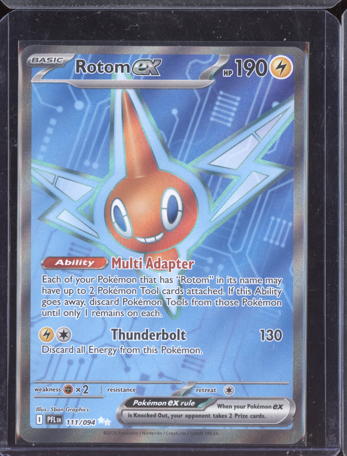 Rotom ex 2025 Pokemon Phantasmal Flames Ultra Rare 111/094