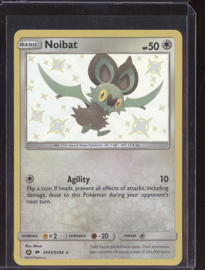 Noibat 2019 Pokemon Hidden Fates Shiny Rare SV43/SV94
