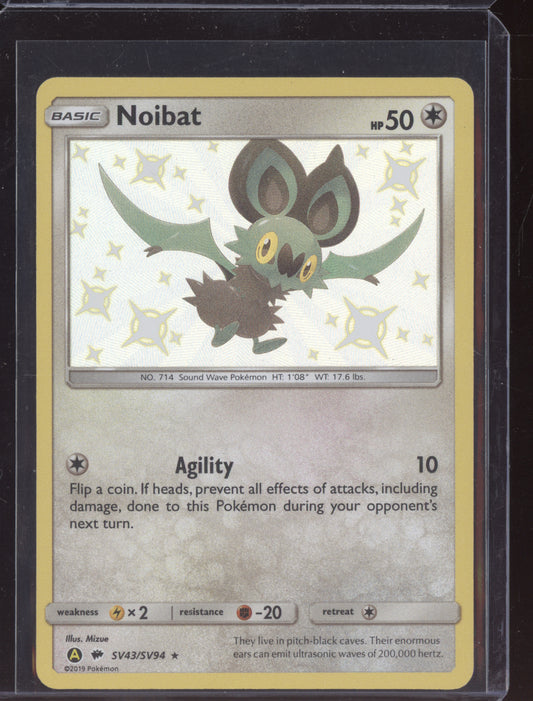 Noibat 2019 Pokemon Hidden Fates Shiny Rare SV43/SV94