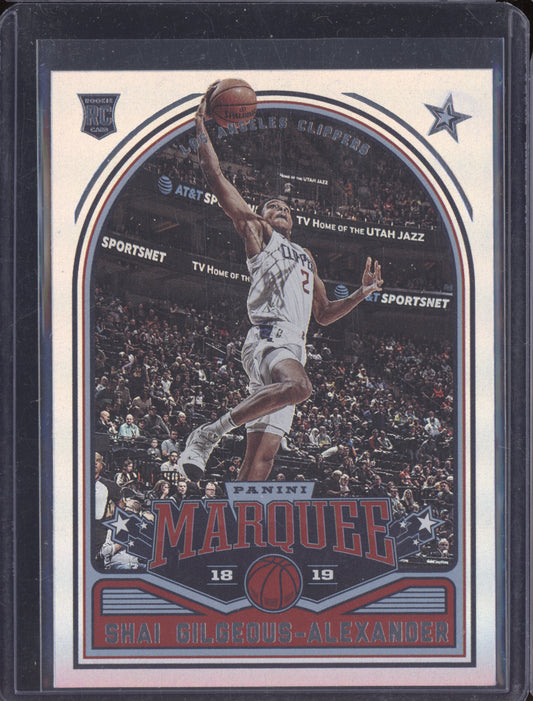 Shai Gilgeous-Alexander 2018-19 Panini Chronicles Marquee RC