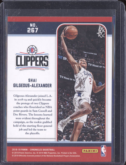Shai Gilgeous-Alexander 2018-19 Panini Chronicles Marquee RC