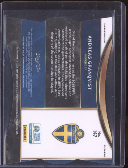 Andreas Granqvist 2020 Panini Select UEFA Euro Die-Cut Black 1/1