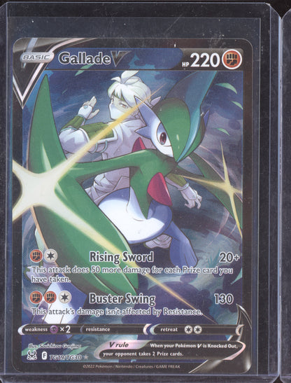 Gallade V Pokemon Lost Origin LOR 2022 Trainer Gallery Holo Rare V TG19/TG30
