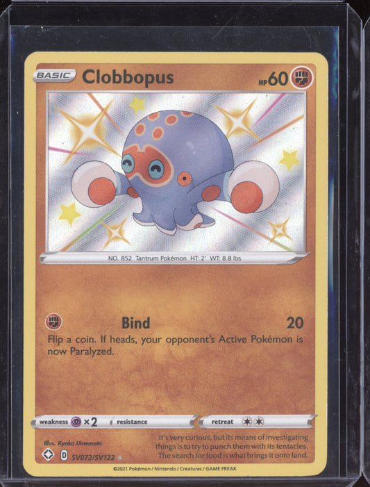 Clobbopus 2021 Pokemon Shining Fates Shiny Rare SV072/SV122