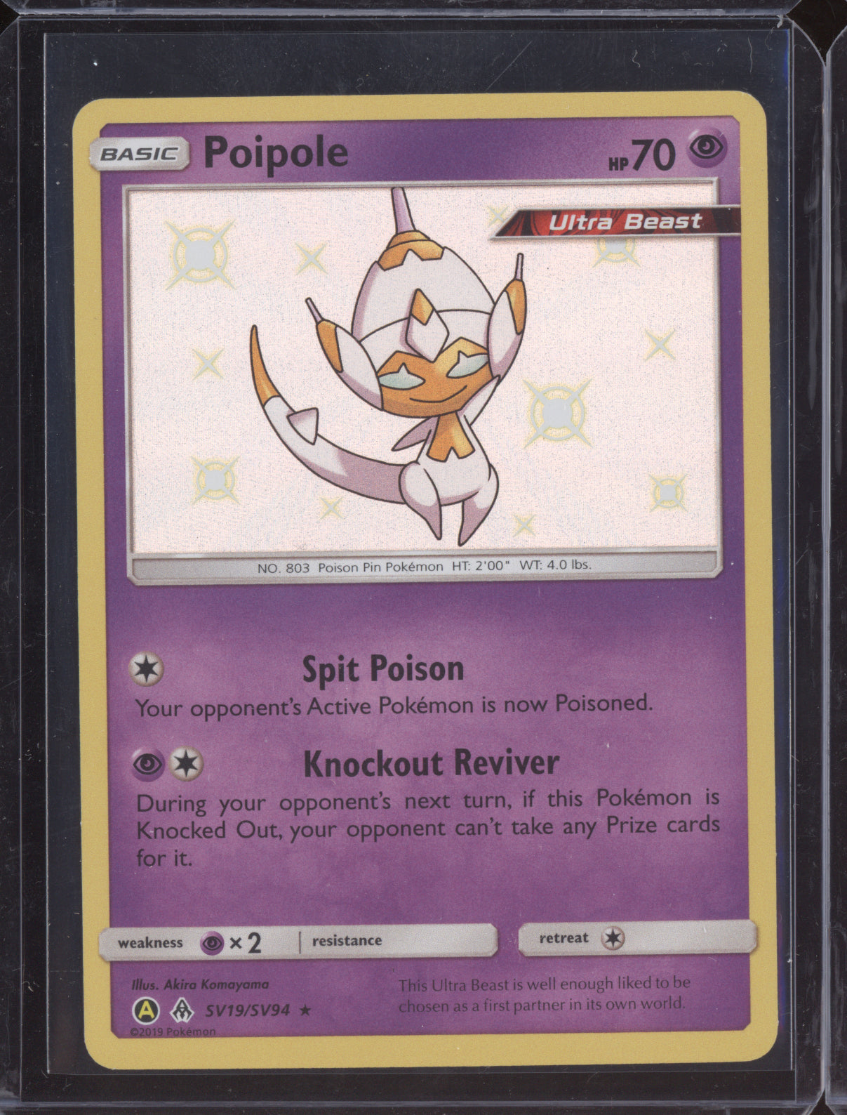 Poipole 2019 Pokemon Hidden Fates Shiny Rare SV19/SV94