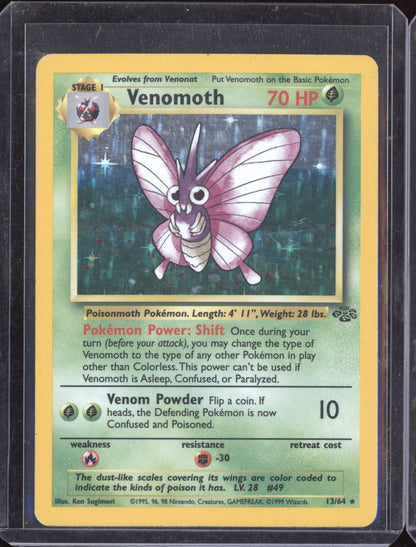 Venomoth 1999 Pokemon Jungle Holo 13/64