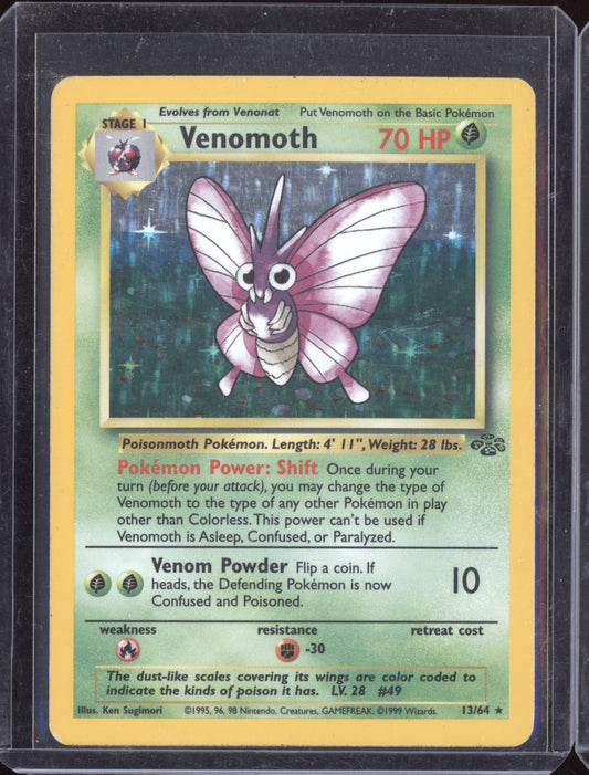 Venomoth 1999 Pokemon Jungle Holo 13/64