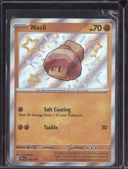 Nacli 2024 Pokemon Paldean Fates Shiny Rare 176/091