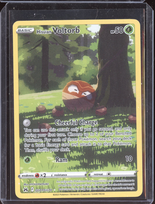 Hisuian Voltorb 2023 Pokemon Crown Zenith GG01/GG70