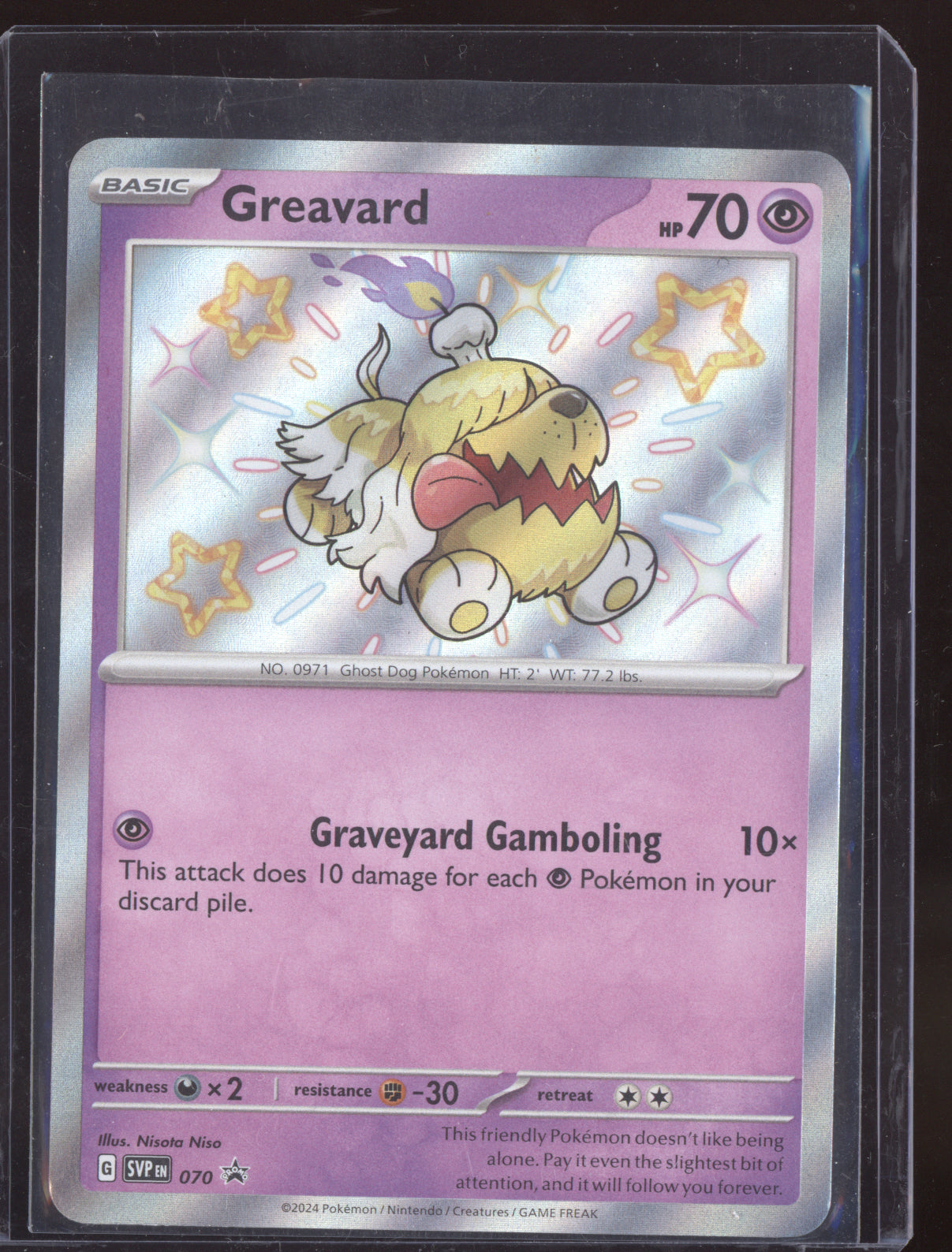 Greavard 2023 Pokemon Scarlet & Violet Promos  070/225
