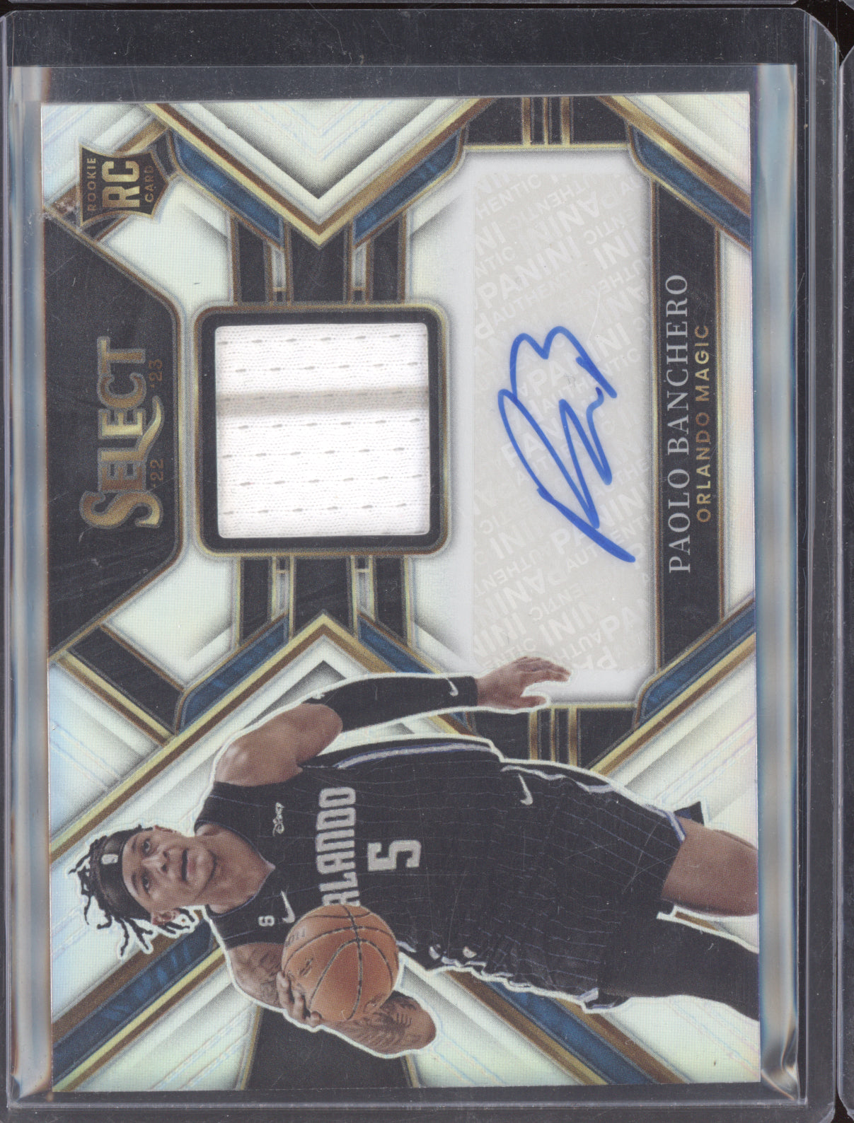 Paolo Banchero 2022-23 Panini Select Rookie Jersey Auto RC 90/199