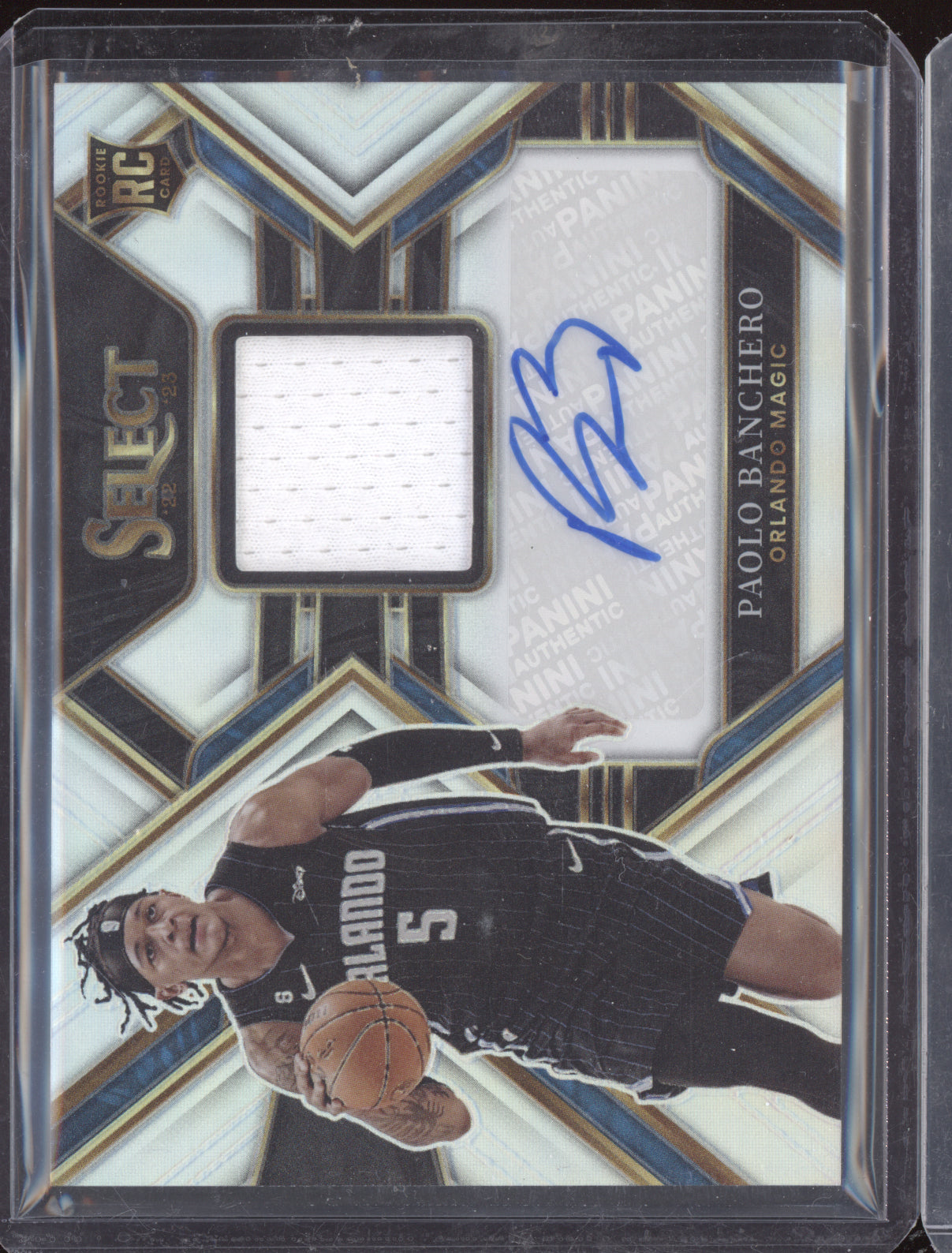 Paolo Banchero 2022-23 Panini Select Rookie Jersey Auto RC 117/199