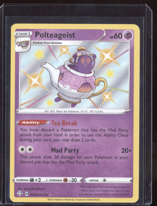 Polteageist 2021 Pokemon Shining Fates Shiny Rare SV053/SV122