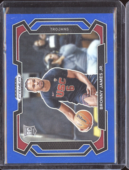 Bronny James Jr 2024-25 Panini Prizm Draft Variation Blue RC 102/199