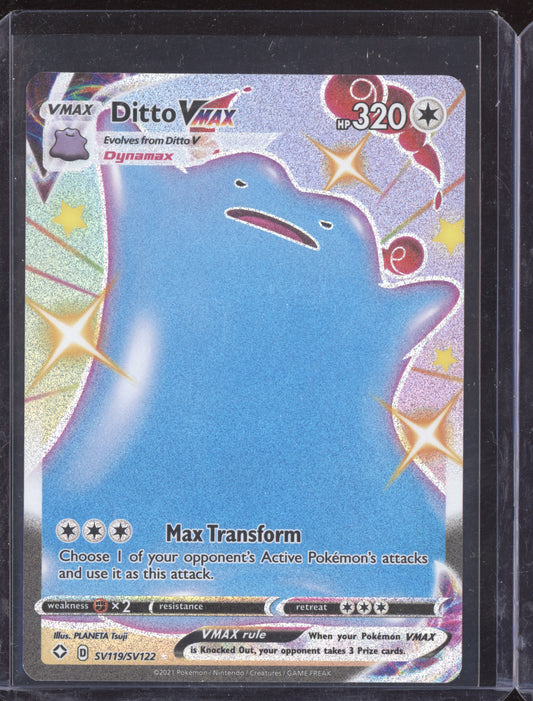Ditto VMAX Pokemon Shining Fates SHF 2021 Shiny Rare V or VMAX SV119/SV122