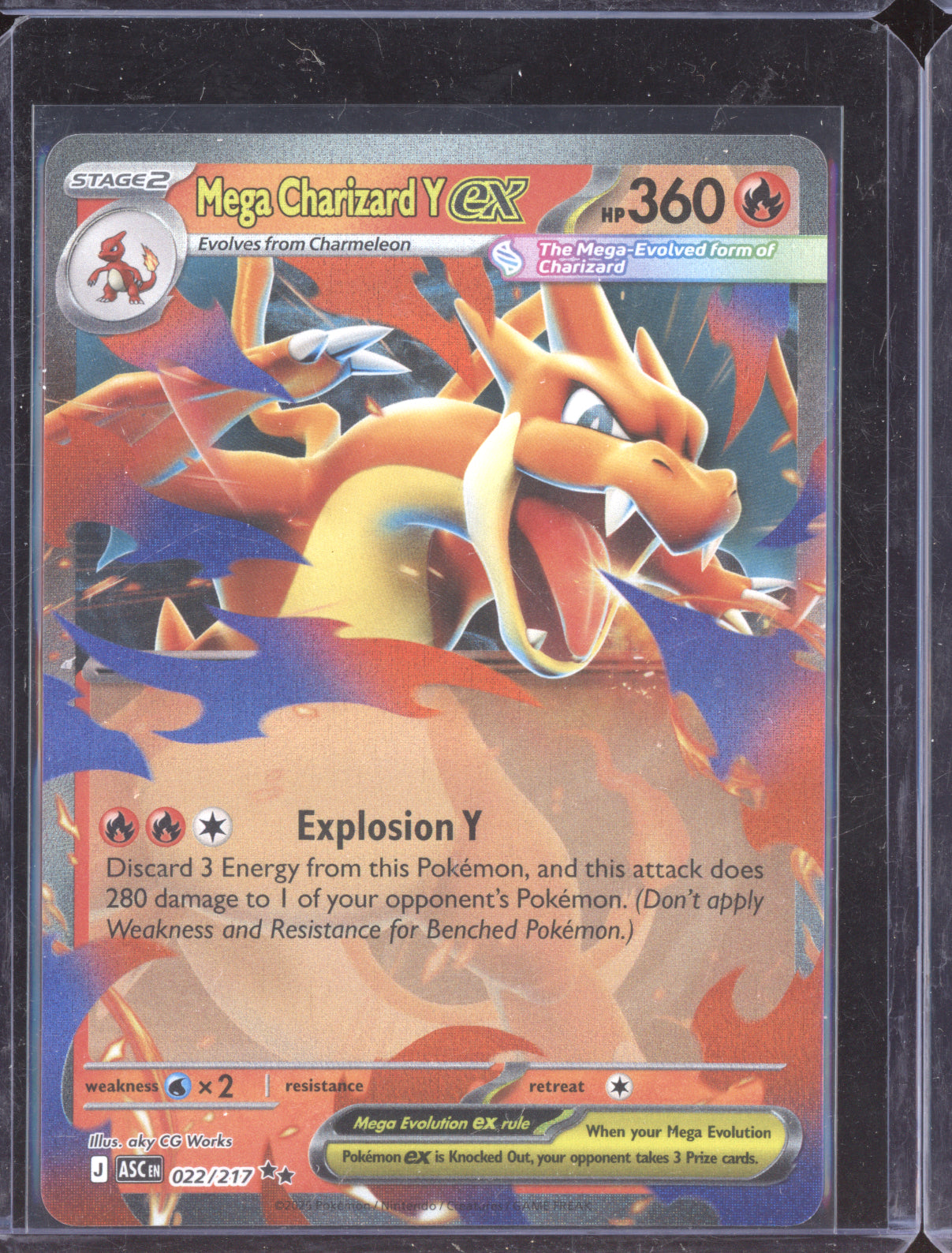 Mega Charizard Y ex Pokemon Ascended Heroes ASC 2026 Double Rare 022/217