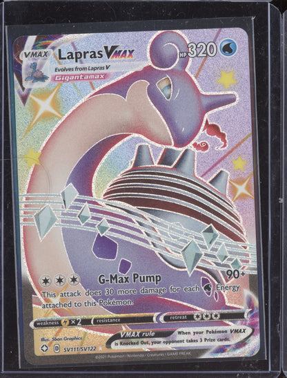 Lapras VMAX 2021 Pokemon Shining Fates SV111/SV122