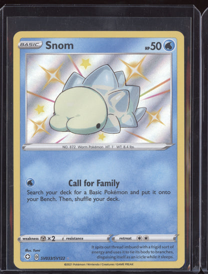 Snom 2021 Pokemon Shining Fates Shiny Rare SV033/SV122
