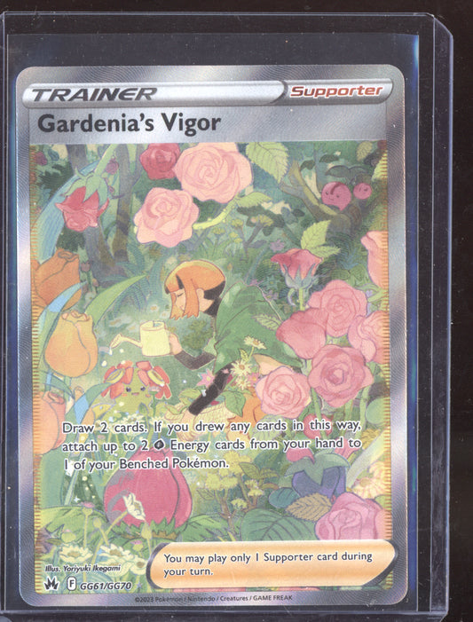 Gardenias Vigor Pokemon Crown Zenith  2023 Trainer Gallery Ultra Rare GG61/GG70